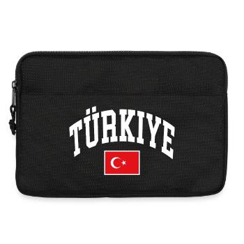 Drapeau de la Turquie - Sacoche pour ordinateur portable 13 pouces - noir - Devant