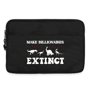 Milliardäre aussterben lassen - Laptoptasche 13" - Schwarz - Vorne