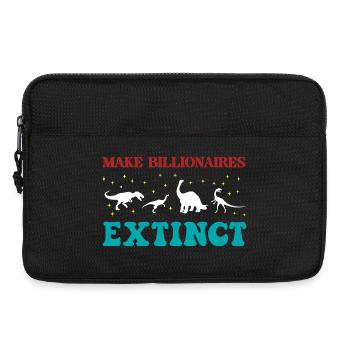 Milliardäre aussterben lassen - Laptoptasche 13" - Schwarz - Vorne