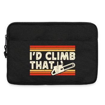 Lustiges Holzarbeiter Waldarbeiter Geschenk - Laptoptasche 13" - Schwarz - Vorne