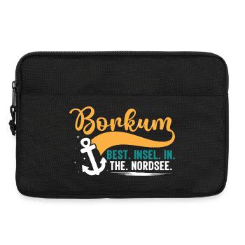 BORKUM BEST INSEL IN THE NORDSEE Lustiges - Laptoptasche 13" - Schwarz - Vorne