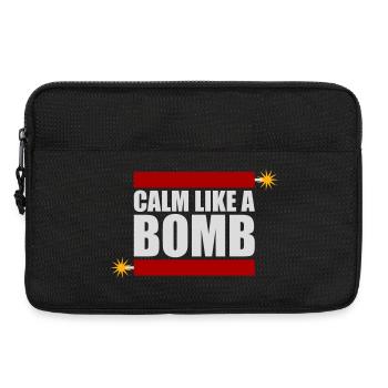 Calme comme une bombe Paradoxe Ironie Humour Blague explosive - Sacoche pour ordinateur portable 13 pouces - noir - Devant