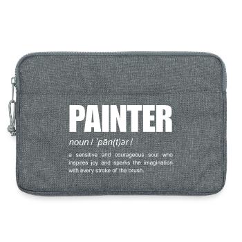 Maler-Definition eines lustigen Substantivs - Laptoptasche 13" - Grau meliert - Vorne