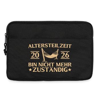 Altersteilzeit 2026 Abschiedsgeschenk Frührente - Laptoptasche 13" - Schwarz - Vorne