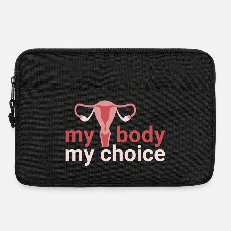 my body. my_choice. - Laptoptasche 13" - Schwarz