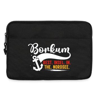 BORKUM BEST INSEL IN THE NORDSEE Lustiges - Laptoptasche 13" - Schwarz - Vorne