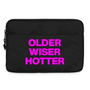 PLUS VIEUX, PLUS SAGE PLUS SEXY, CADEAU D’ANNIVERSAIRE - Sacoche pour ordinateur portable 13 pouces - noir - Devant