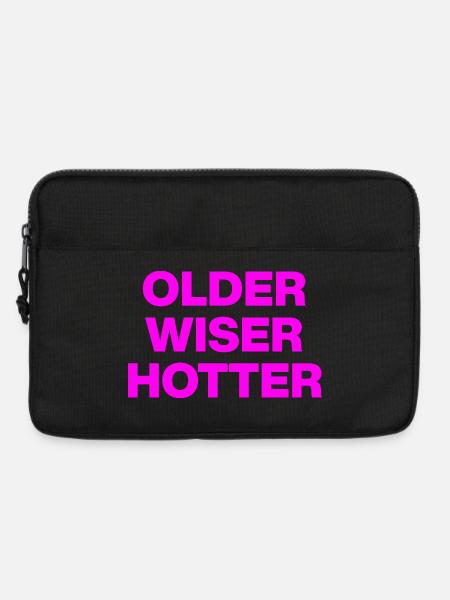 OLDER WISER HOTTER, BIRTHDAY GIFT - Laptop bag 13" - black