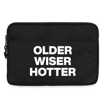 PLUS VIEUX, PLUS SAGES, PLUS CHAUDS, MATURES ! CADEAU D’ANNIVERSAIRE - Sacoche pour ordinateur portable 13 pouces - noir - Devant