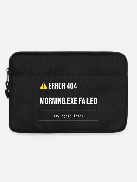 Error 404 - Morning.exe wurde nicht geladen - Laptoptasche 13" - Schwarz