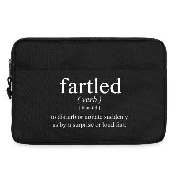 Fartled Definition Fart Funny - Laptop bag 13" - black - Front