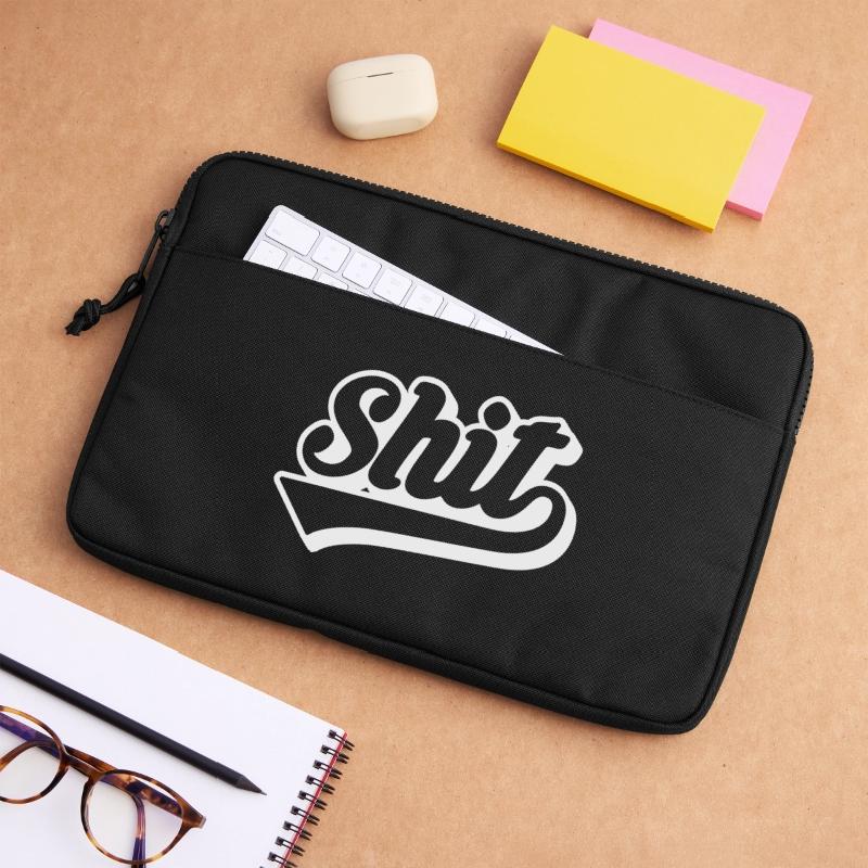 Shit Retro Script Laptop bag 13"
