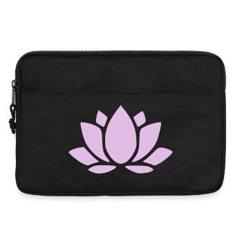 Lotus Flower Lotus Flower Violet Flower Flower Yoga - Laptop bag 13" - black - Front