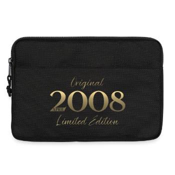 18. Geburtstag Geschenk Mann Original April 2008 - Laptoptasche 13" - Schwarz - Vorne