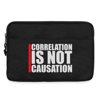 Correlation Is Not Causation Nerd Science - Laptop bag 13" - black - Front