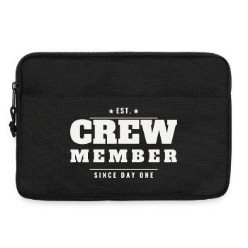 Crew Member Vintage Est Retro Team Staff Event - Laptop bag 13" - black - Front