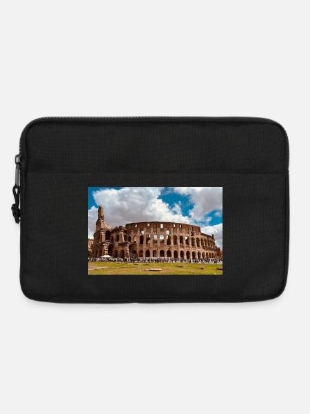 Kolosseum im Sonnenschein - Laptoptasche 13" - Schwarz