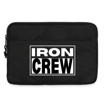 Iron Crew Bold Monochrome Gym Fitness - Laptop bag 13" - black - Front