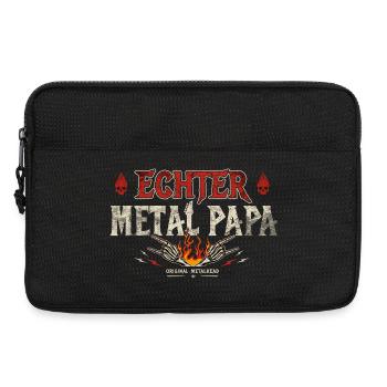 Echter Metal Papa Heavy Metal Geschenk - Laptoptasche 13" - Schwarz - Vorne