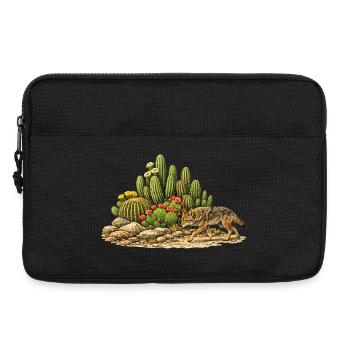 Cactus avec Coyote - Sacoche pour ordinateur portable 13 pouces - noir - Devant