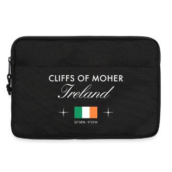 Cliffs of Moher Coordonnées Souvenir de voyage - Sacoche pour ordinateur portable 13 pouces - noir - Devant