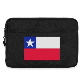 Chilenische Flagge Stylisiert - Laptoptasche 13" - Schwarz - Vorne