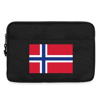 Norway Flag - Laptop bag 13" - black - Front