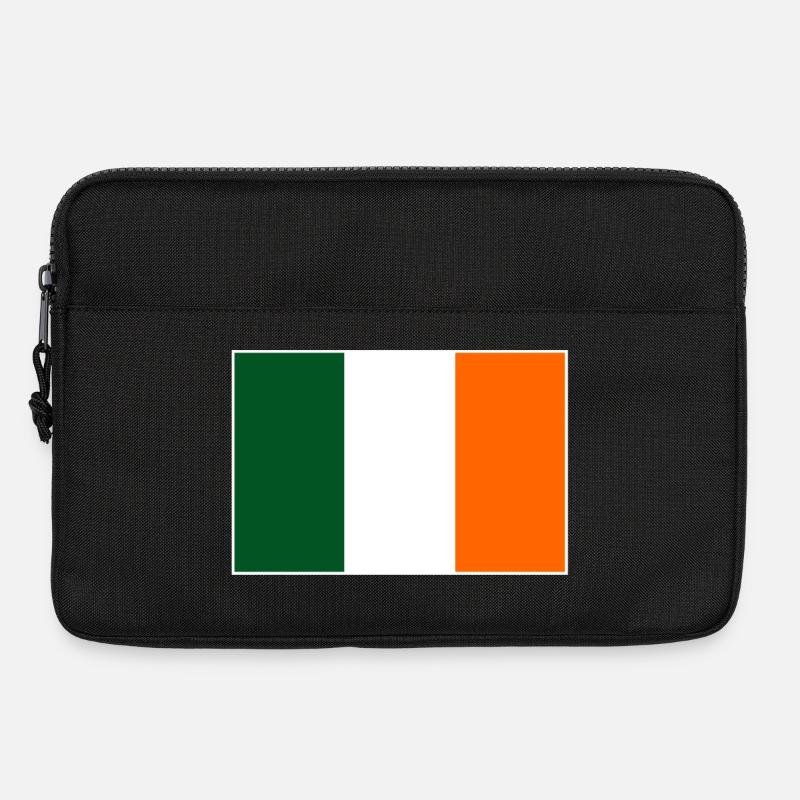 Irland Flagge - Laptoptasche 13" - Schwarz