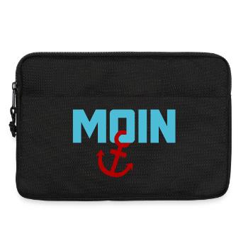 Moin ancre Ahoi Mer du Nord Mer Baltique plage vacances côte - Sacoche pour ordinateur portable 13 pouces - noir - Devant