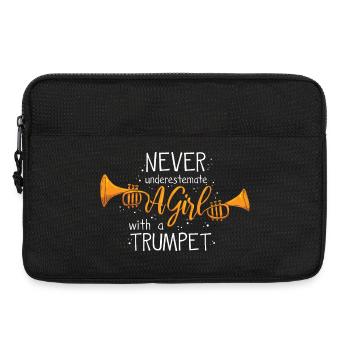 Trompete Trompeter - Laptoptasche 13" - Schwarz - Vorne