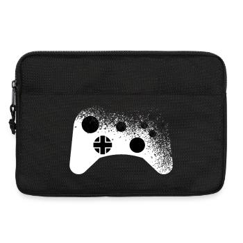 Splatter - Controller Muster für Gamer cool - Laptoptasche 13" - Schwarz - Vorne
