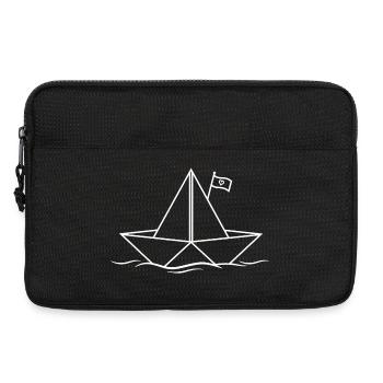 Bateau en papier Bateau Bateau Lac Océan Mer - Sacoche pour ordinateur portable 13 pouces - noir - Devant