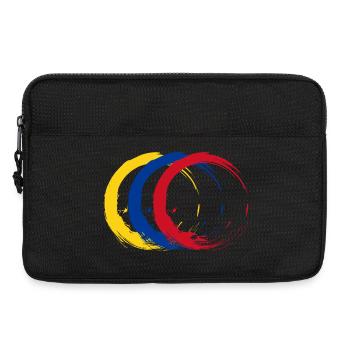 Flagge Kolumbien - Laptoptasche 13" - Schwarz - Vorne