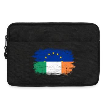 EU Italien Flagge Fusion - Laptoptasche 13" - Schwarz - Vorne