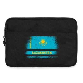 Kasachstan Vintage Flaggen Design - Laptoptasche 13" - Schwarz - Vorne