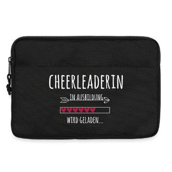 Cheerleaderin Cheerleading in Ausbildung Geschenk - Laptoptasche 13" - Schwarz - Vorne