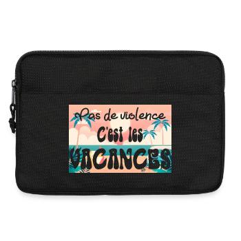 VACANCES - Sacoche pour ordinateur portable 13 pouces - noir - Devant