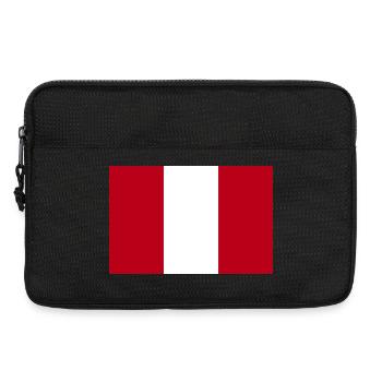 Peru National Flagge - Laptoptasche 13" - Schwarz - Vorne