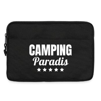 camping, motorhome, camping paradise - Laptop bag 13" - black - Front