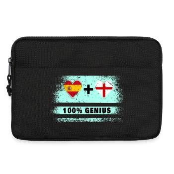 L’Espagne et l’Angleterre drasent 100% génie - Sacoche pour ordinateur portable 13 pouces - noir - Devant
