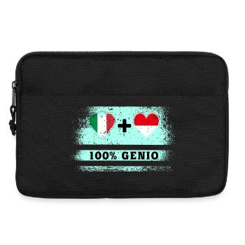 Italien und Indonesien 100% Flaggeningenieure - Laptoptasche 13" - Schwarz - Vorne