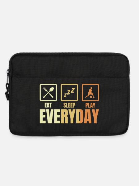 Basketballer Täglicher Zeitplan - Laptoptasche 13" - Schwarz