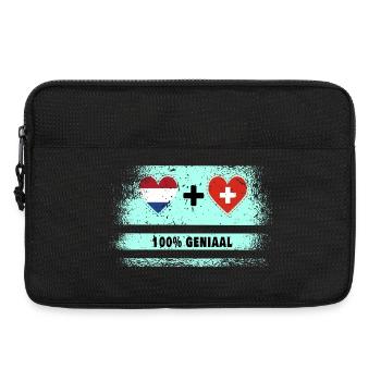 Avez-vous mis les Pays-Bas et la Suisse dans votre cœur? - Sacoche pour ordinateur portable 13 pouces - noir - Devant
