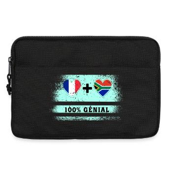 France et Afrique du Sud 100% génial - Sacoche pour ordinateur portable 13 pouces - noir - Devant