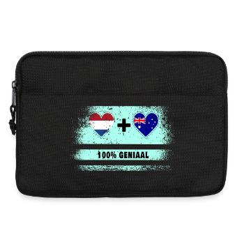 Australie et Pays-Bas Drapeau 100% Genius - Sacoche pour ordinateur portable 13 pouces - noir - Devant