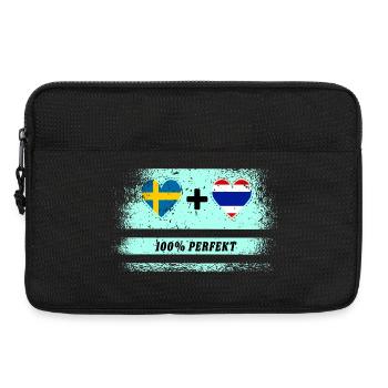 Thailand and Sweden 100% perfect / gift - Laptop bag 13" - black - Front