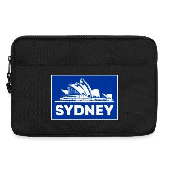 Sydney Opera Blue Silhouette - Laptop bag 13" - black - Front