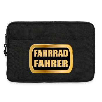 Fahrradfahrer Radfahren RAD Fahrrad - Laptoptasche 13" - Schwarz - Vorne