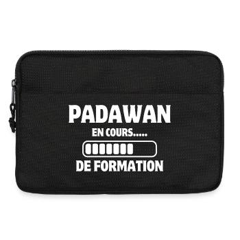 formation apprentissage, apprentis, travail humour - Sacoche pour ordinateur portable 13 pouces - noir - Devant