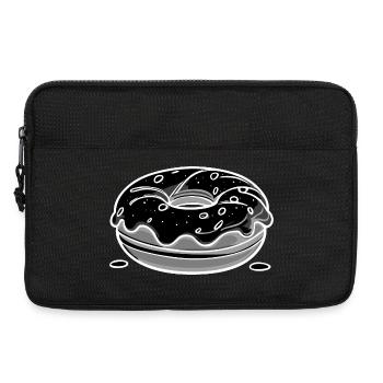 Donut - white - Laptoptasche 13" - Schwarz - Vorne